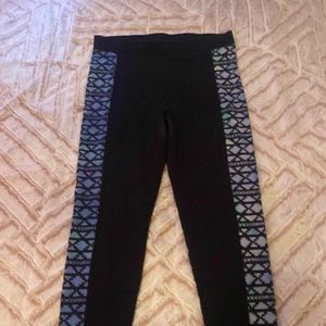 Black winter design leggings